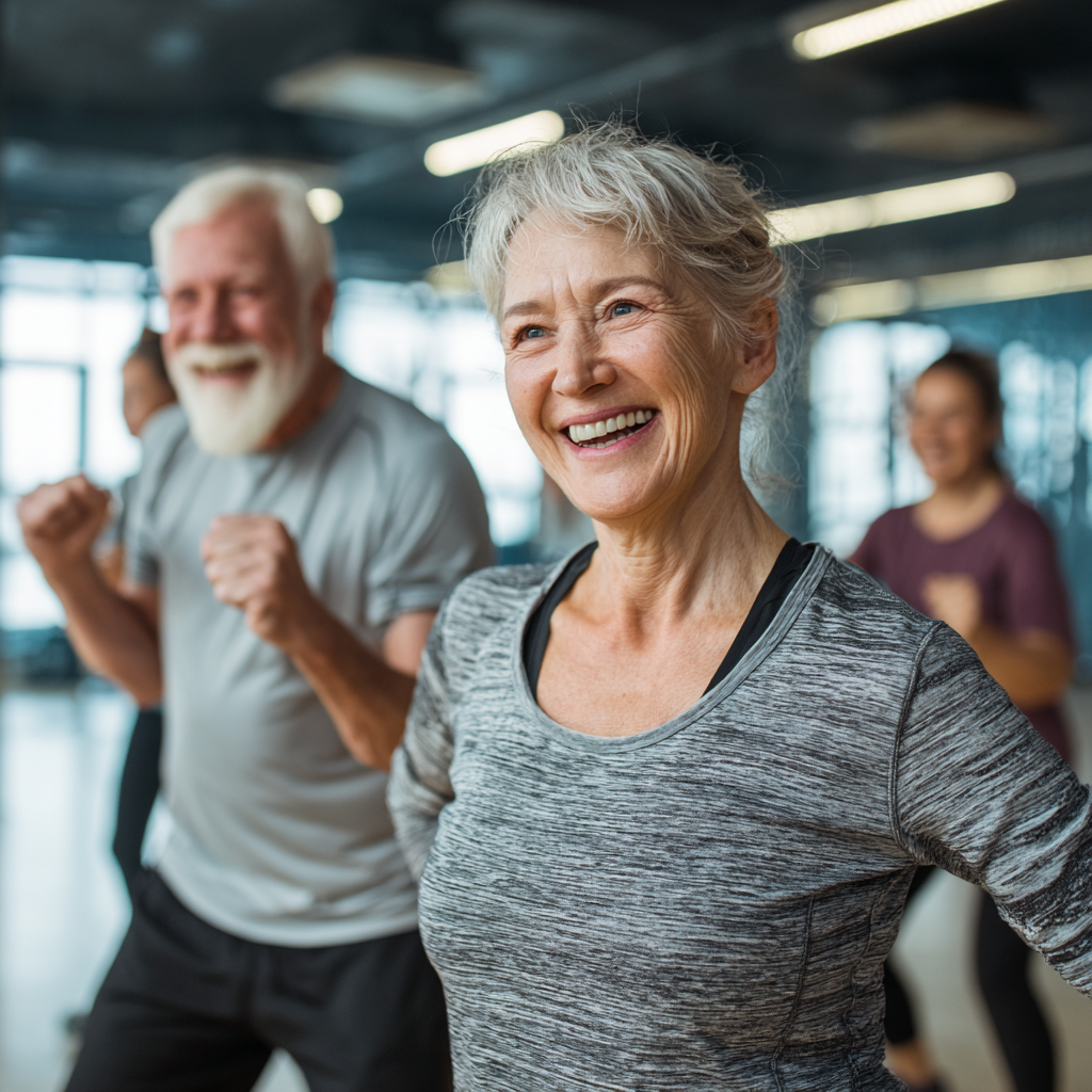 Ukrainian seniors preparing and enjoying healthy colorful meals together in a bright kitchen
